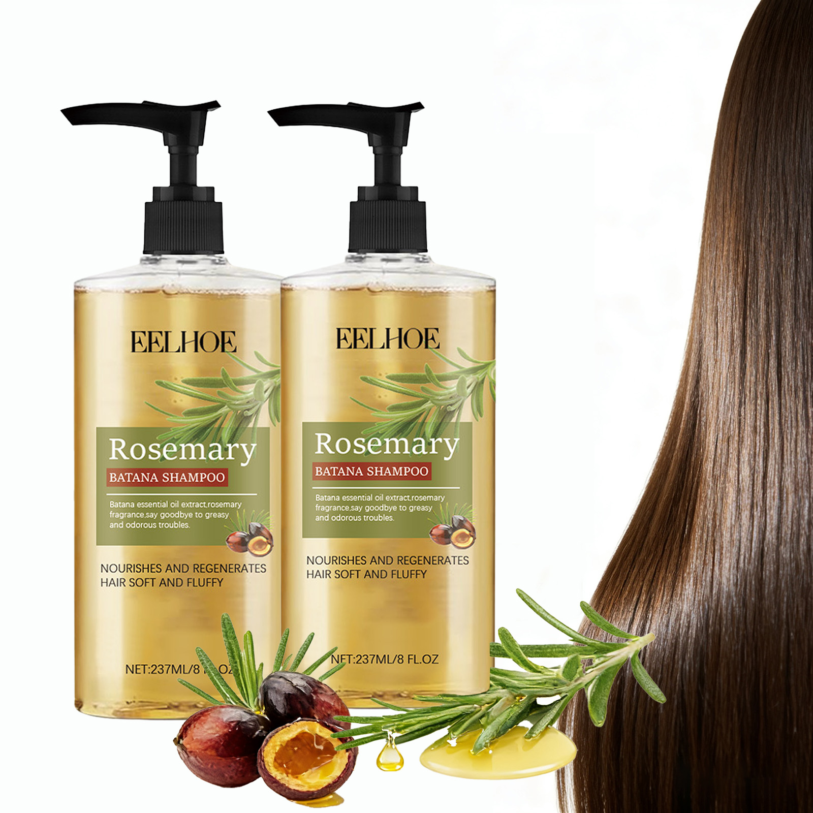 Hair Care Basic - Batana Rosemary Essential Oil Shampoo Hair