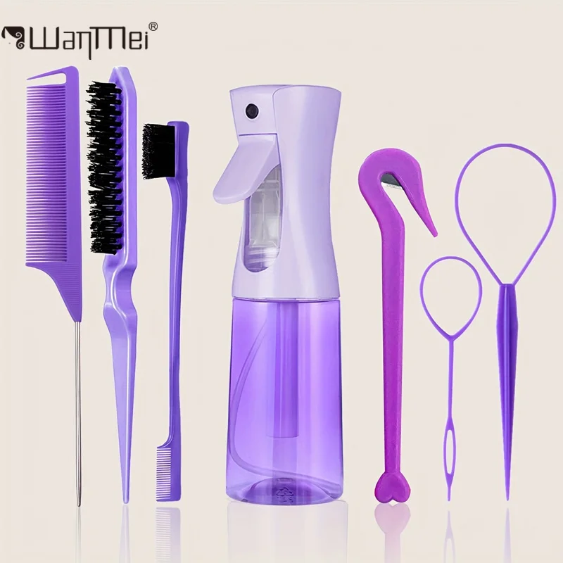 Hair Care Guide - 7pc/set Professional Hairdressing Kit Tool Includes