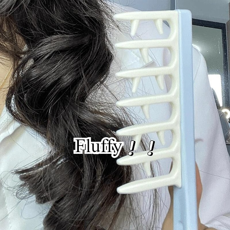 Hair Care Wavy Hair - Antler Shaped Hair Seam Comb Shaggy
