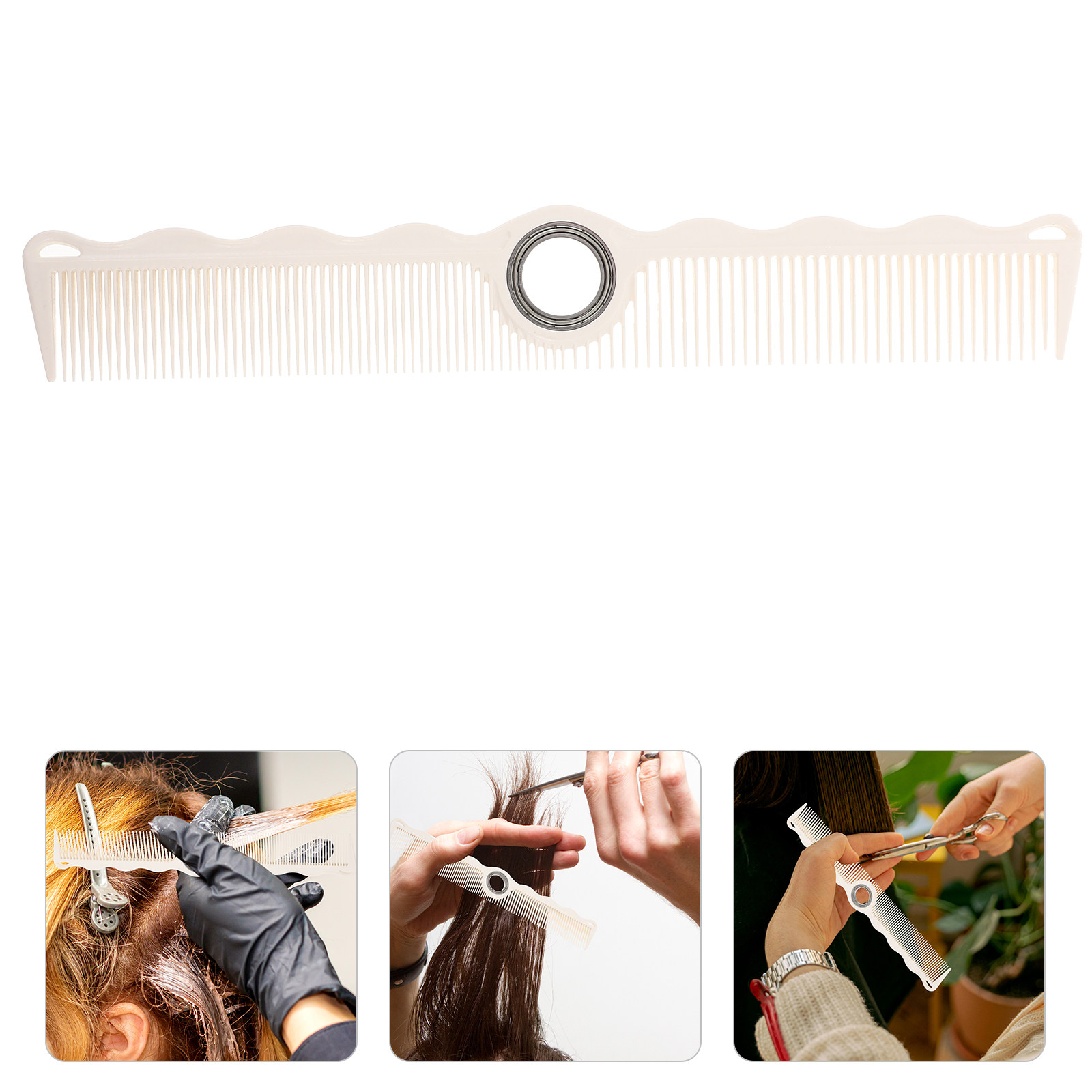 Detangling Wide Comb - Rotatable Hair Comb for Barbers Finger