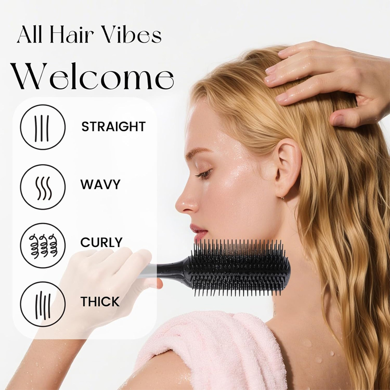 2Pcs 9-Rows Detangling Massage - огляд і ціна Detangling Wide Comb