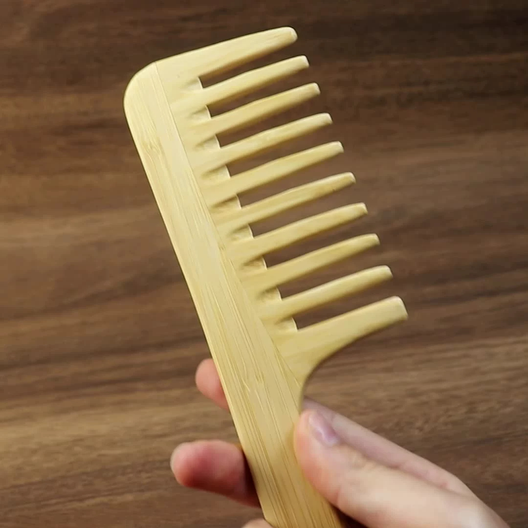 1 Pc Natural Bamboo Wide-Tooth - огляд і ціна Bamboo Hair Brush