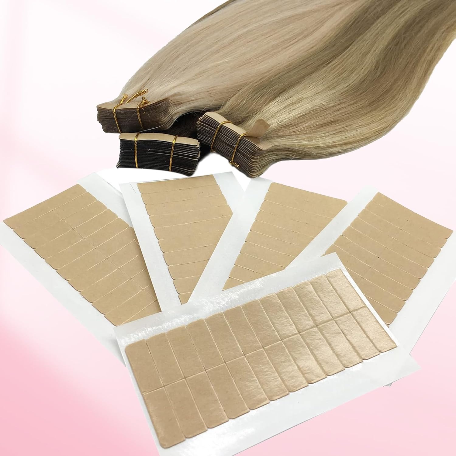 72Tabs(6sheets）Hair Extension  - огляд і ціна Hair Extension Tape In