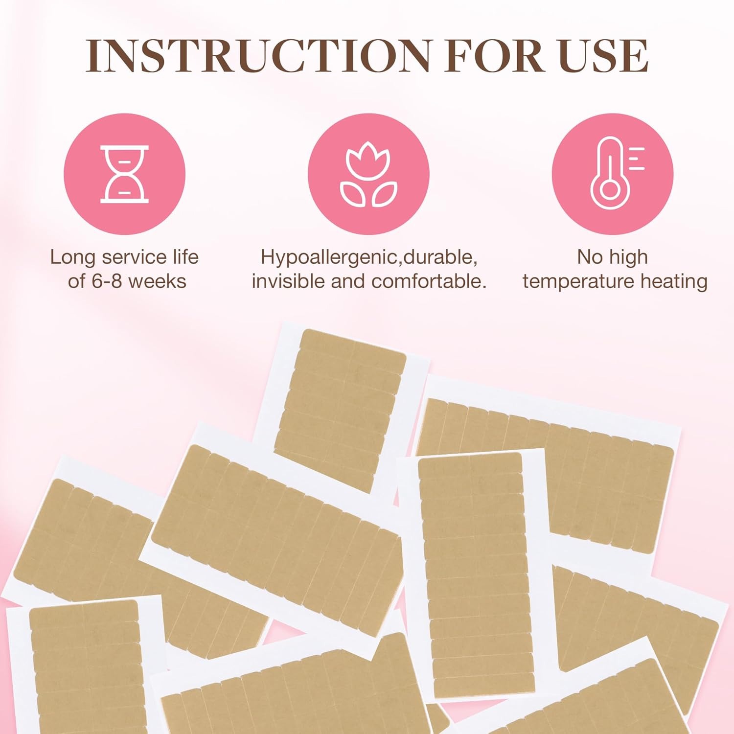 72Tabs(6sheets）Hair Extension  - огляд і ціна Hair Extension Tape In