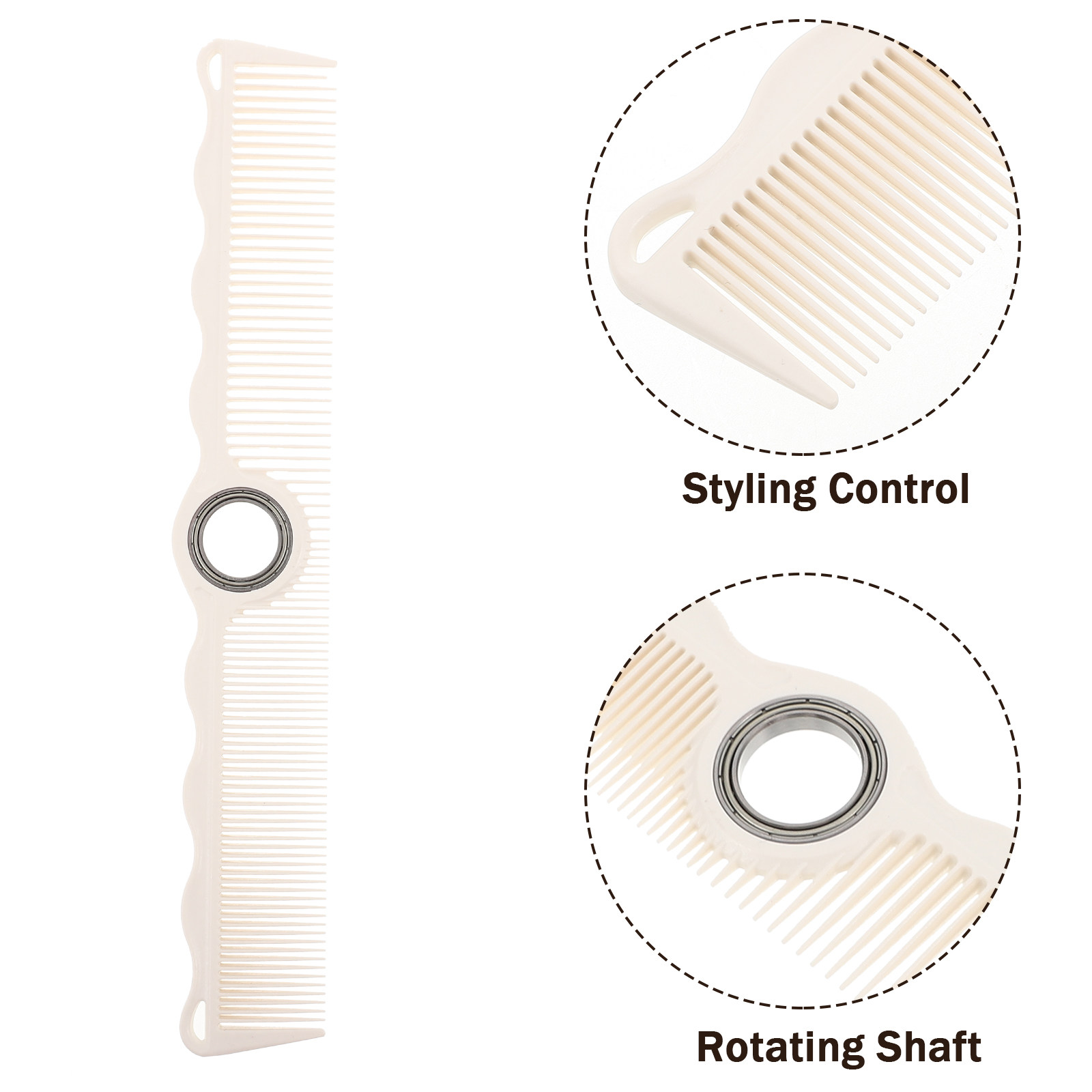 Rotatable Hair Comb for Barber - огляд і ціна Detangling Wide Comb