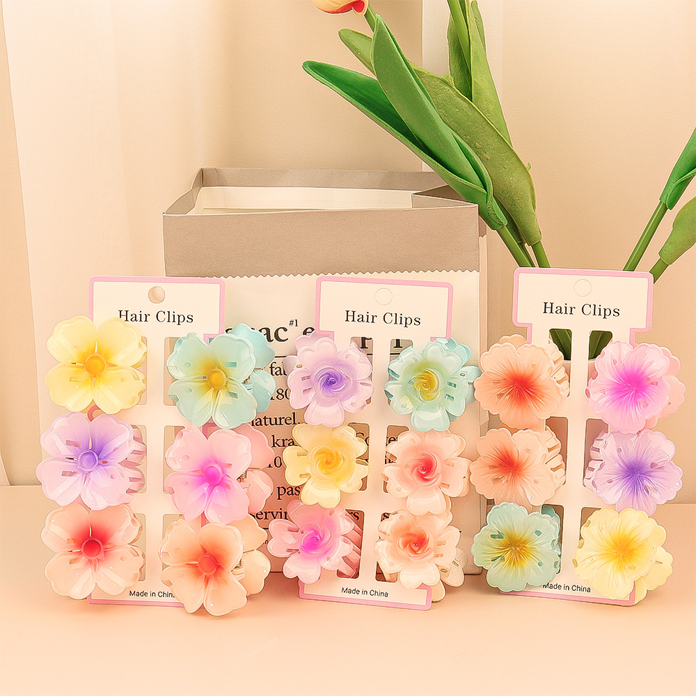 6Pcs Fashion Colorful Transpar - огляд і ціна Hair Clip Claw Large