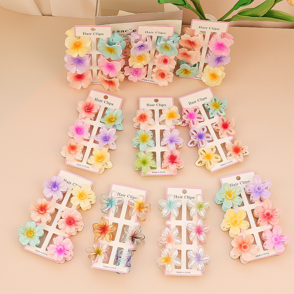 6Pcs Fashion Colorful Transpar - огляд і ціна Hair Clip Claw Large