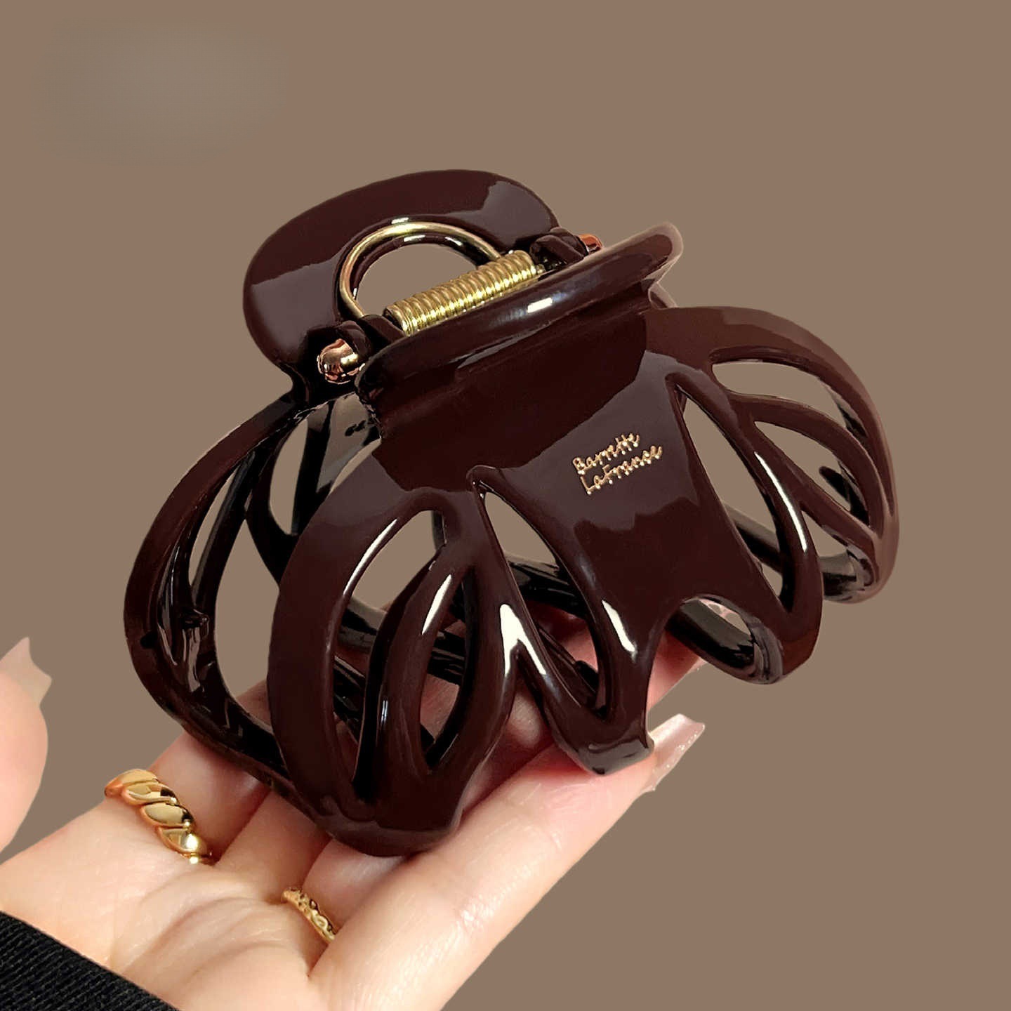 Vvintage Red Black Color Pumpk - огляд і ціна Hair Clip Claw Large