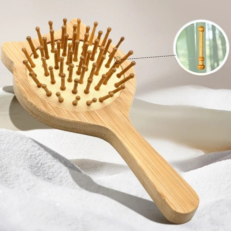 1Pc New Hair Care Wood Comb Pa - огляд і ціна Bamboo Hair Brush