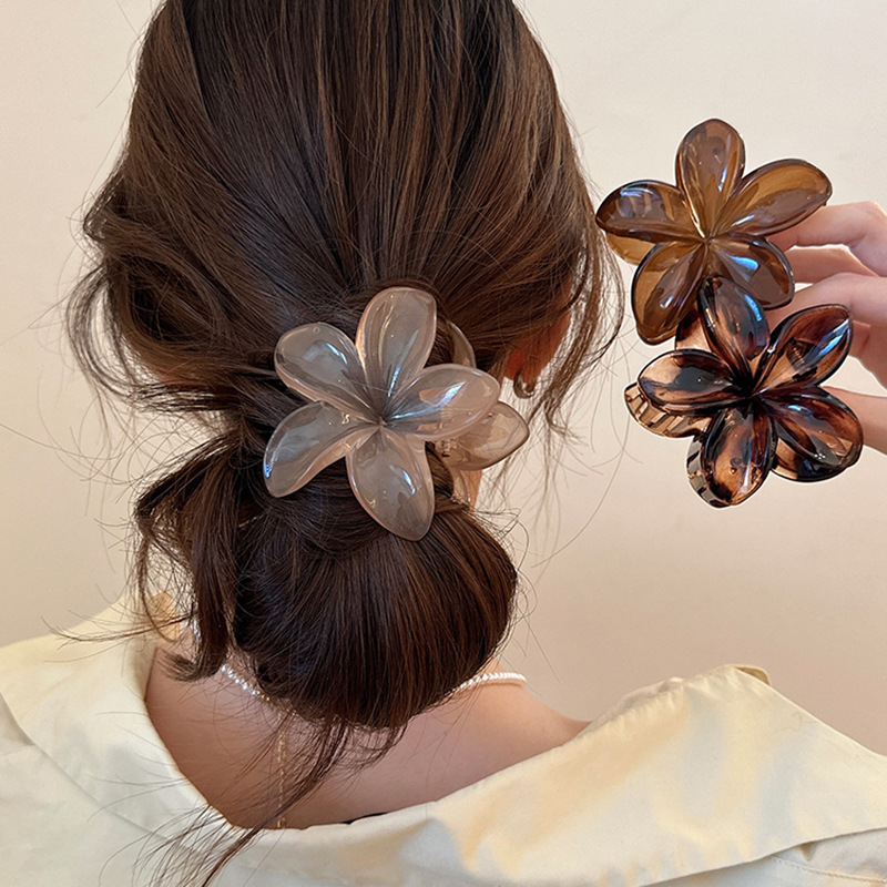 Women's Large-Size 8cm Brown B - огляд і ціна Hair Clip Claw Large