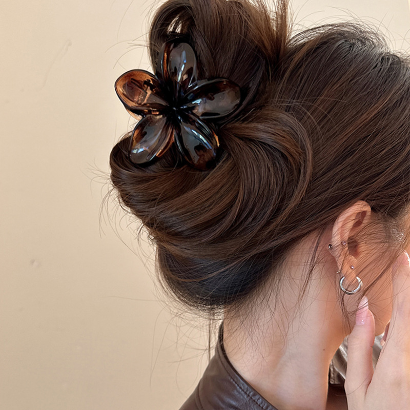 Women's Large-Size 8cm Brown B - огляд і ціна Hair Clip Claw Large