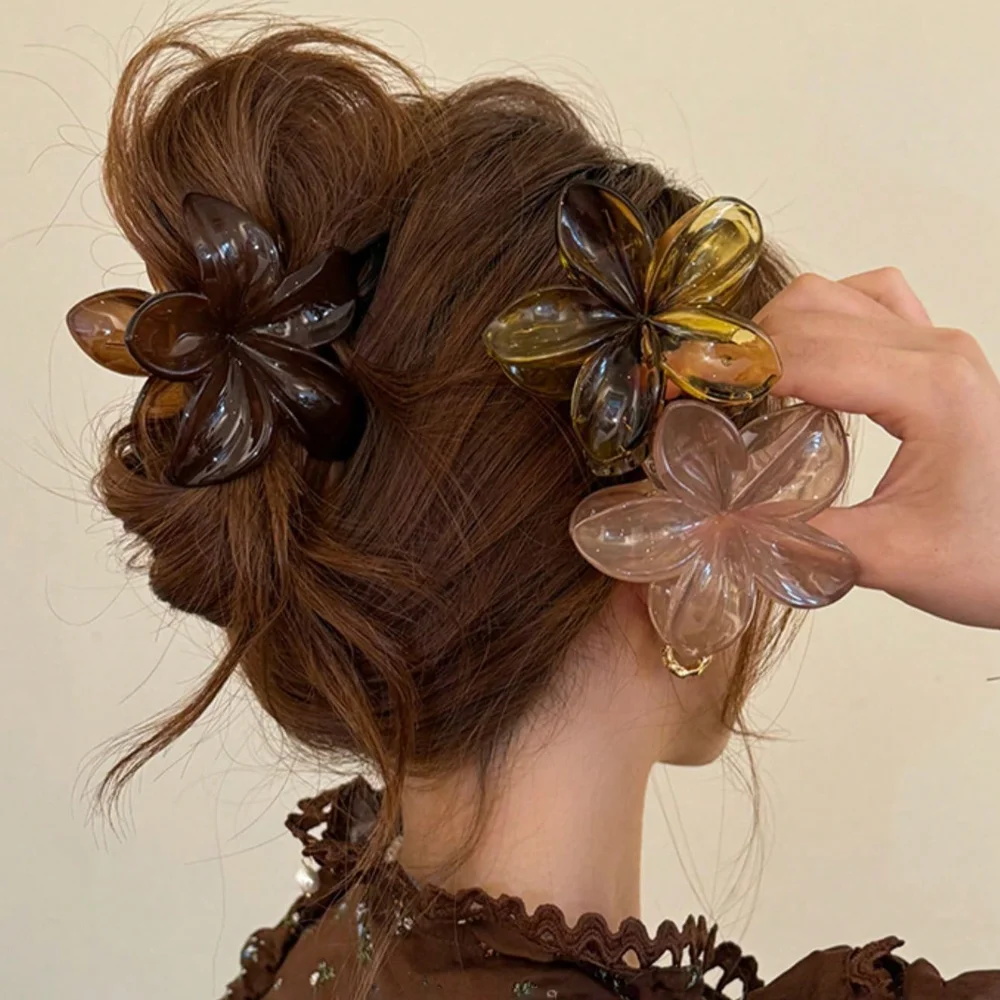 Women's Large-Size 8cm Brown B - огляд і ціна Hair Clip Claw Large
