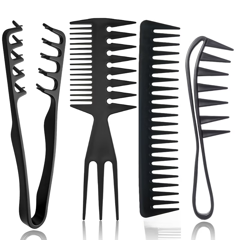 4Pcs Men Styling Comb Set, Ant - огляд і ціна Detangling Wide Comb