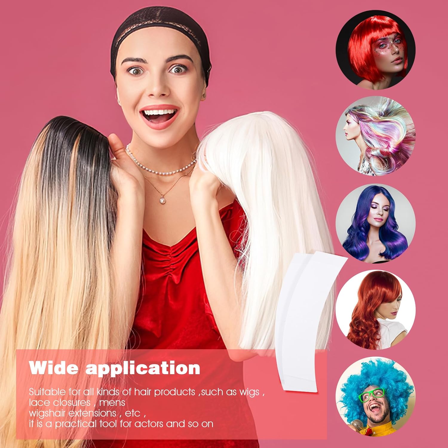 36PCS Wig Tape for Lace Front  - огляд і ціна Hair Extension Tape In