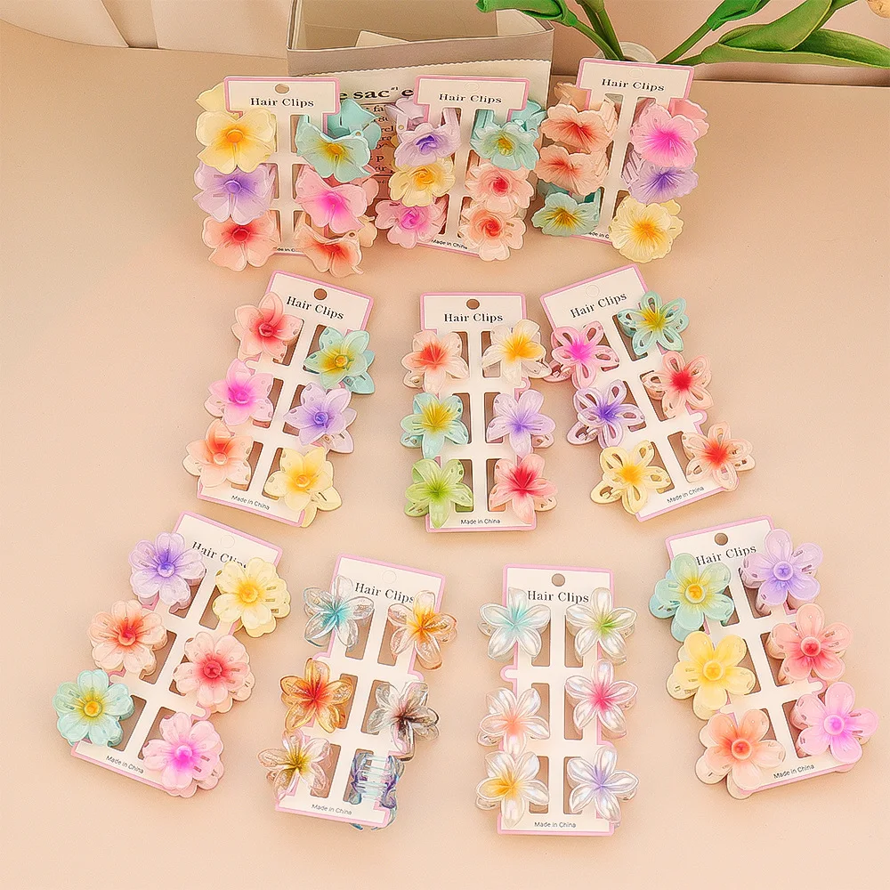 6Pcs Fashion Colorful Transpar - огляд і ціна Hair Clip Claw Large