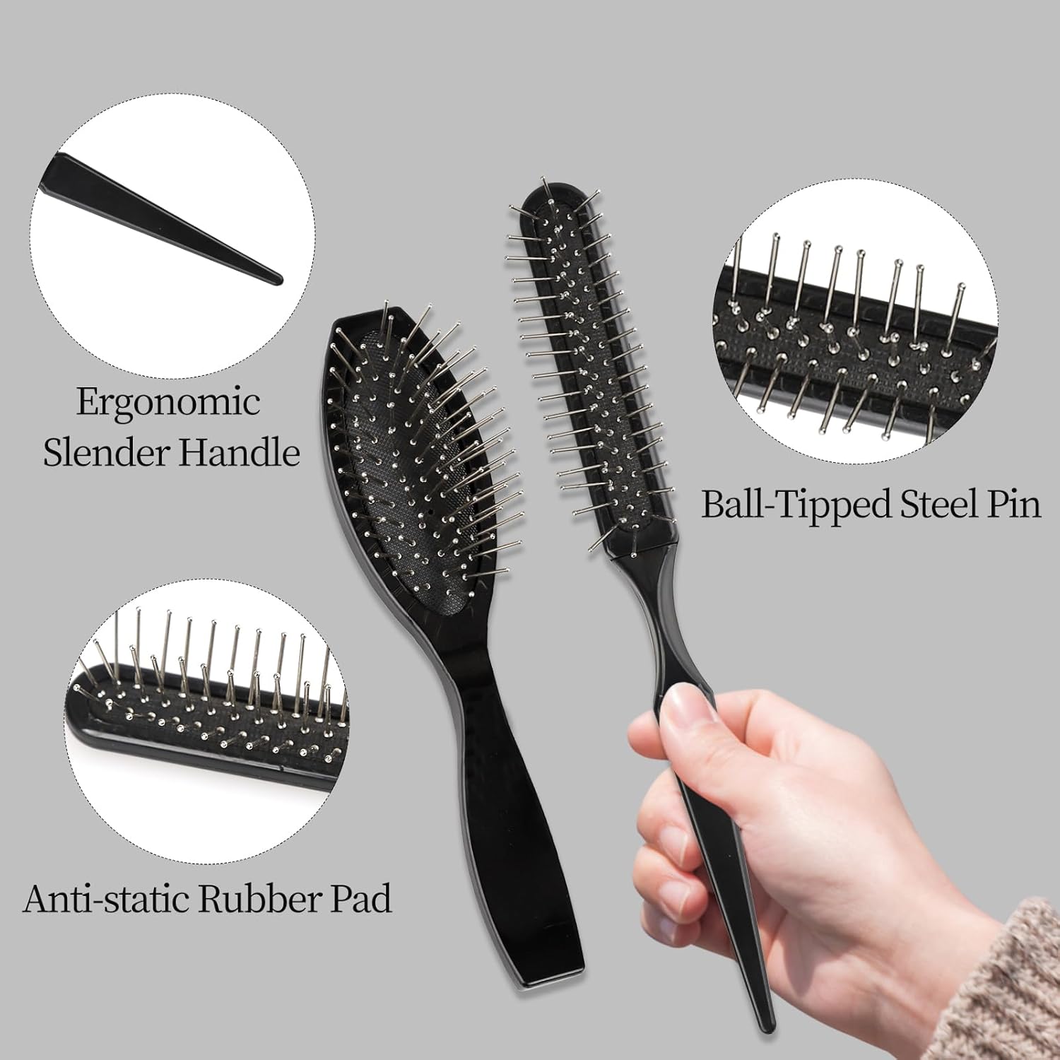 Wig Brush Set,  Loop Wig Brush - огляд і ціна Detangling Wide Comb