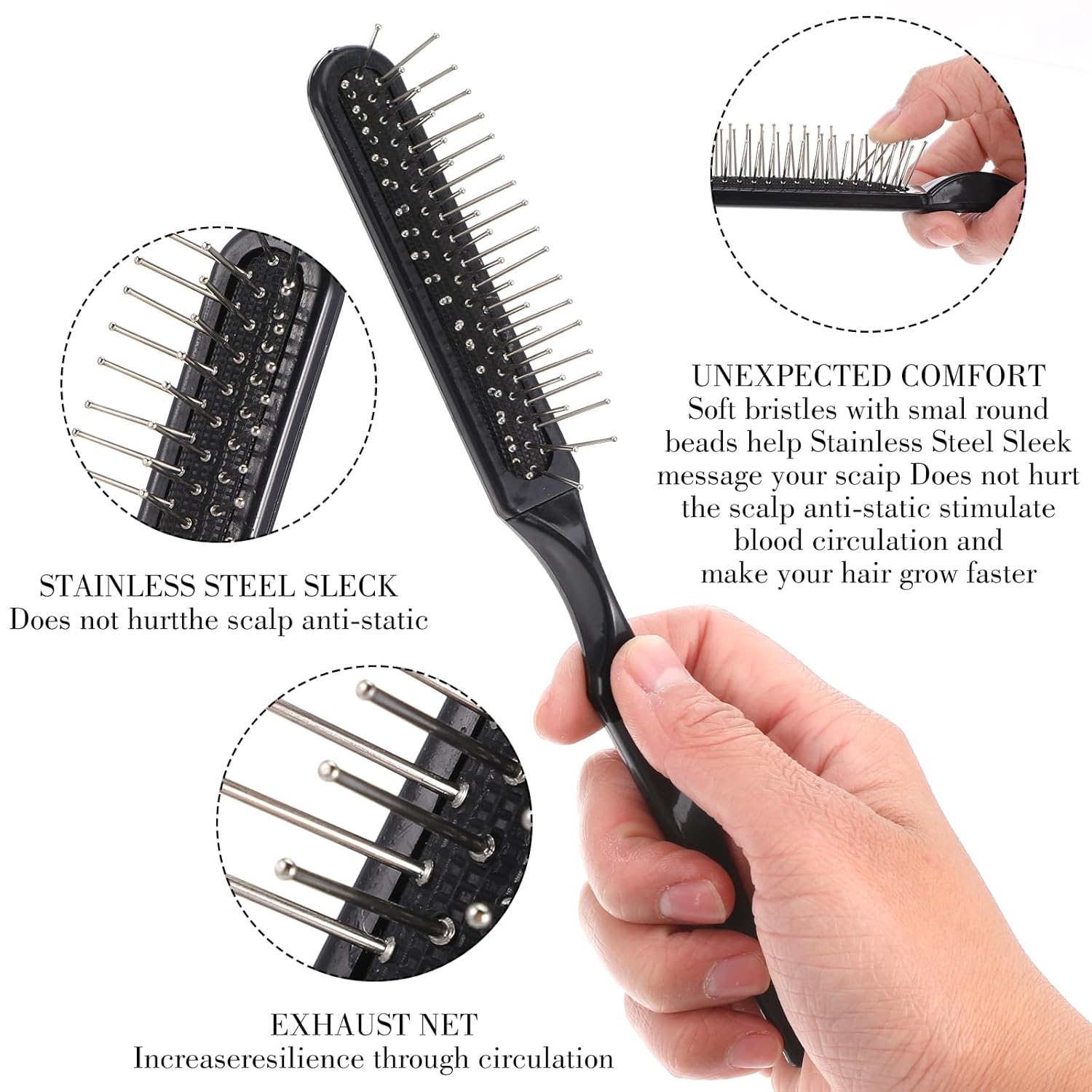 Wig Brush Set,  Loop Wig Brush - огляд і ціна Detangling Wide Comb