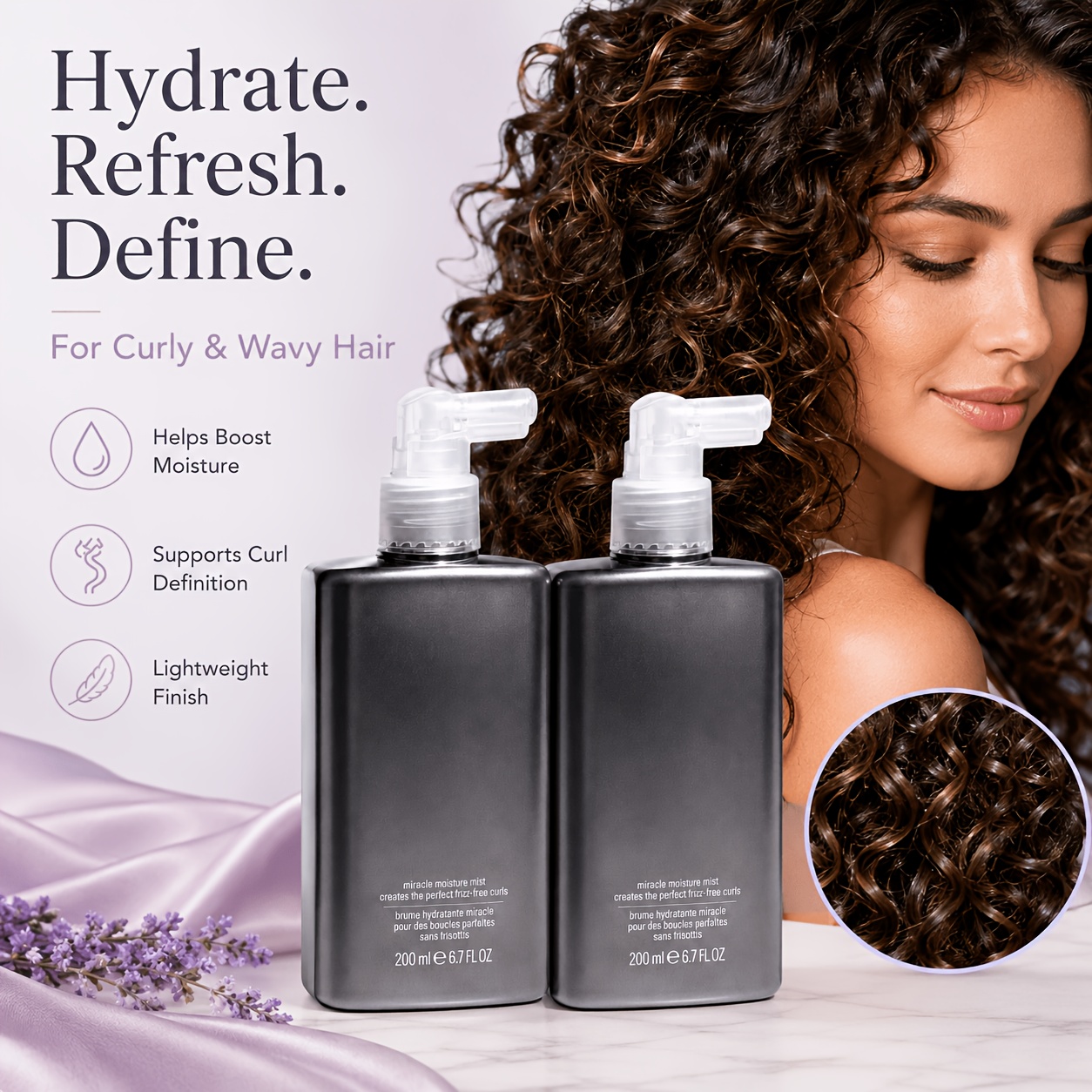 Curl Care Moisture Spray, Ligh - огляд і ціна Hair Care Wavy Hair