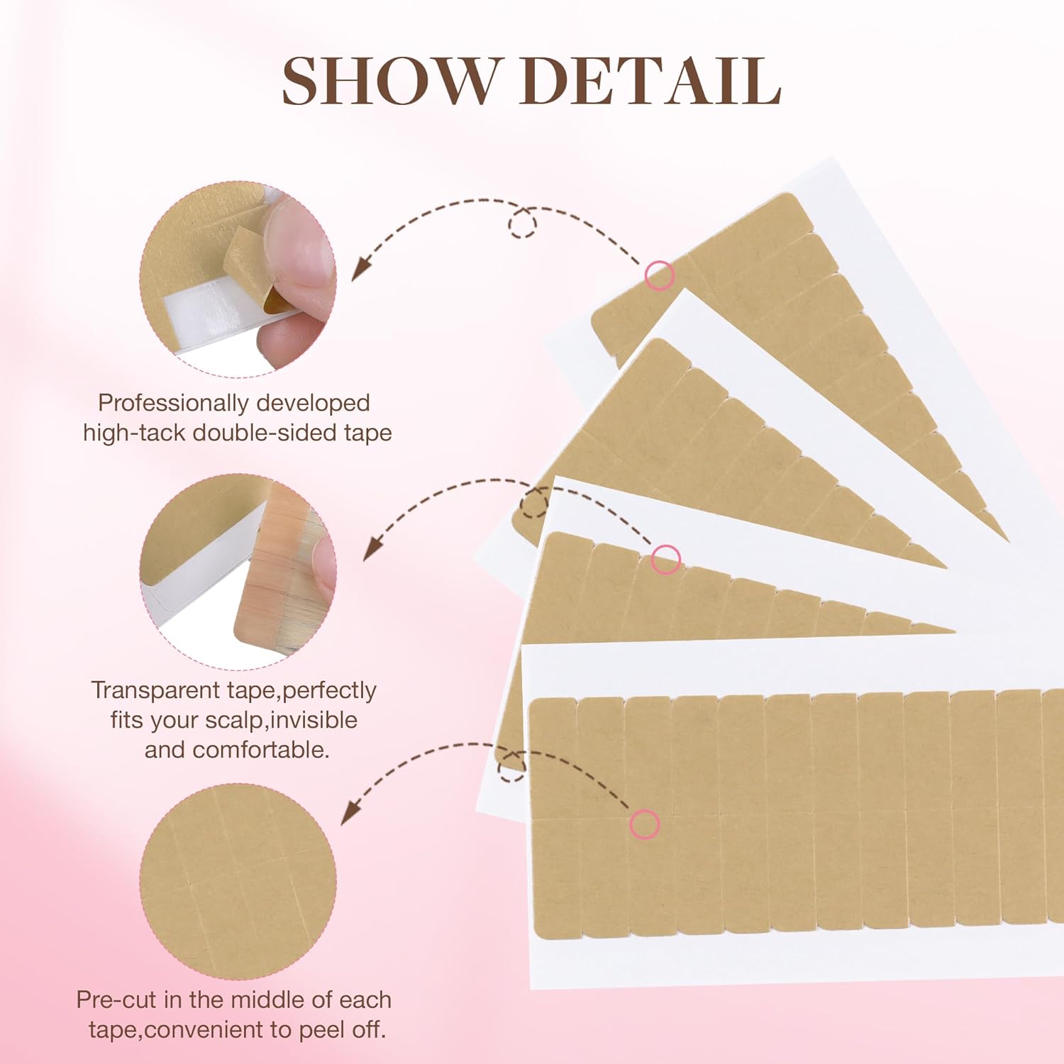 72Tabs(6sheets）Hair Extension  - огляд і ціна Hair Extension Tape In