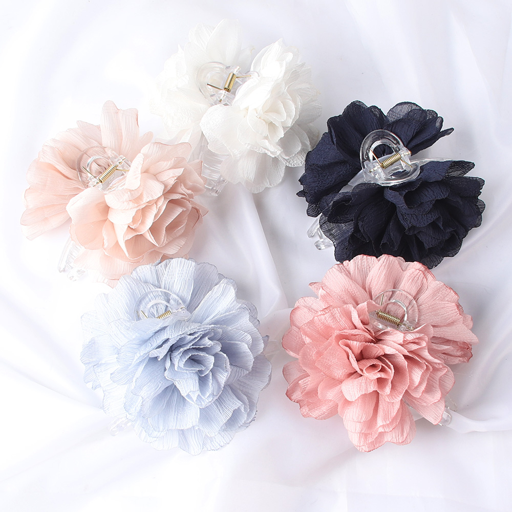 Fabric Big Flower Hair Claw Cl - огляд і ціна Hair Clip Claw Large