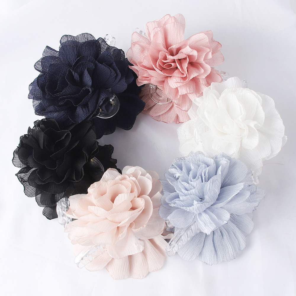Fabric Big Flower Hair Claw Cl - огляд і ціна Hair Clip Claw Large