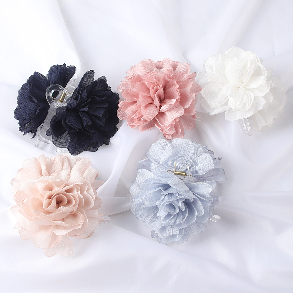 Fabric Big Flower Hair Claw Cl - огляд і ціна Hair Clip Claw Large