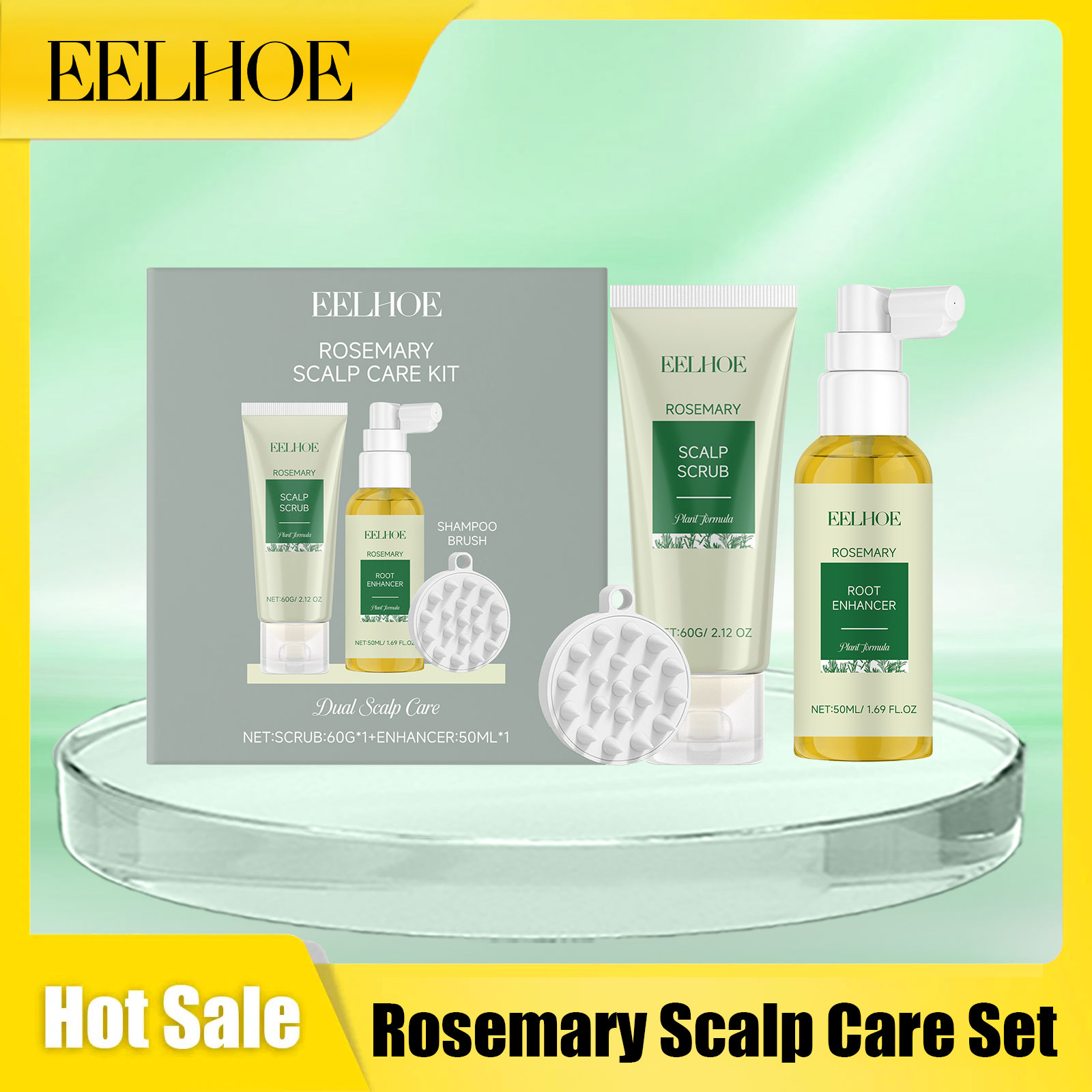 Eelhoe Rosemary Scalp Care Set - огляд і ціна Hair Care Essential Oil