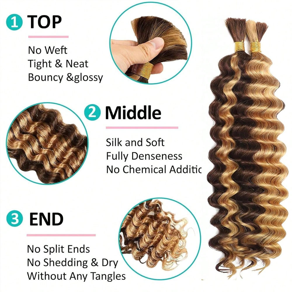Human Braiding Hair 18 Inch 2  - огляд і ціна Hair Care Wavy Hair