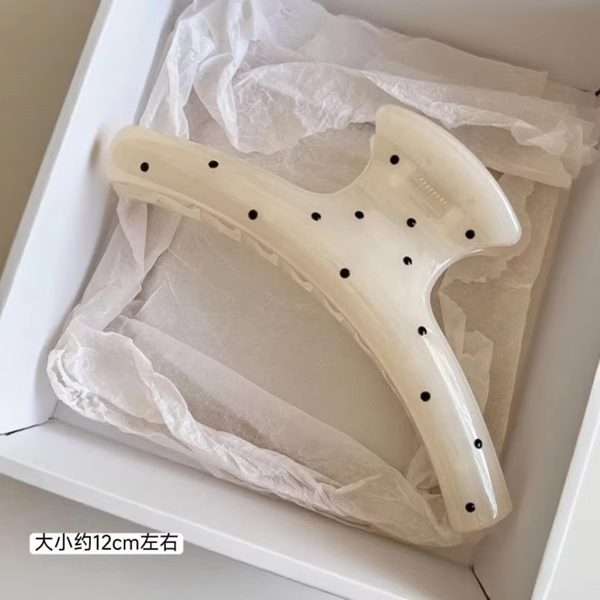 Large-Sized Acrylic Shark Bone - огляд і ціна Hair Clip Claw Large