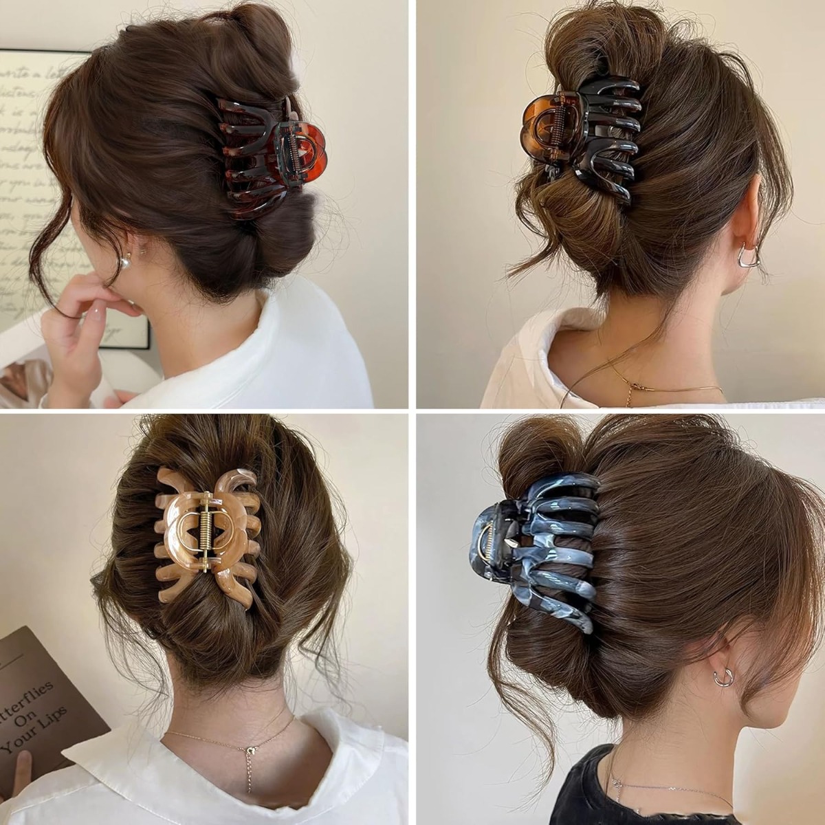 2Pcs Tortoise Shell Large Plas - огляд і ціна Hair Clip Claw Large