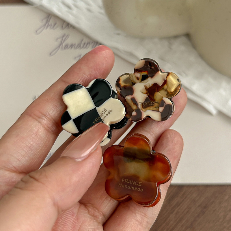 8Pcs/Set Cute Flower Acetate H - огляд і ціна Hair Clip Claw Large