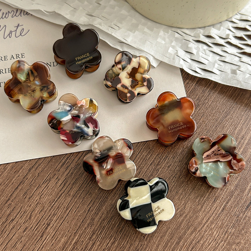 8Pcs/Set Cute Flower Acetate H - огляд і ціна Hair Clip Claw Large