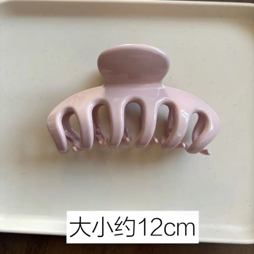 Korean Large pink Dragon Bone  - огляд і ціна Hair Clip Claw Large