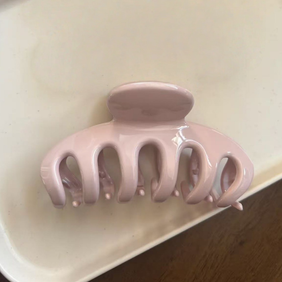 Korean Large pink Dragon Bone  - огляд і ціна Hair Clip Claw Large