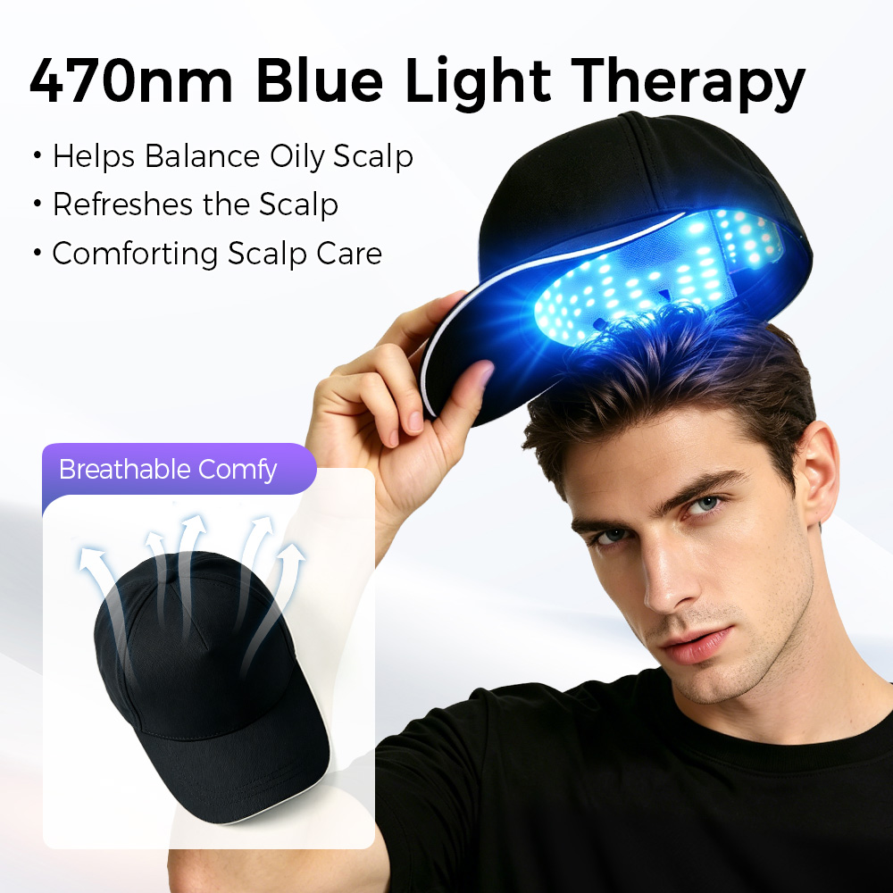 LED Hair Growth Cap Red Blue L - огляд і ціна Hair Care Basic