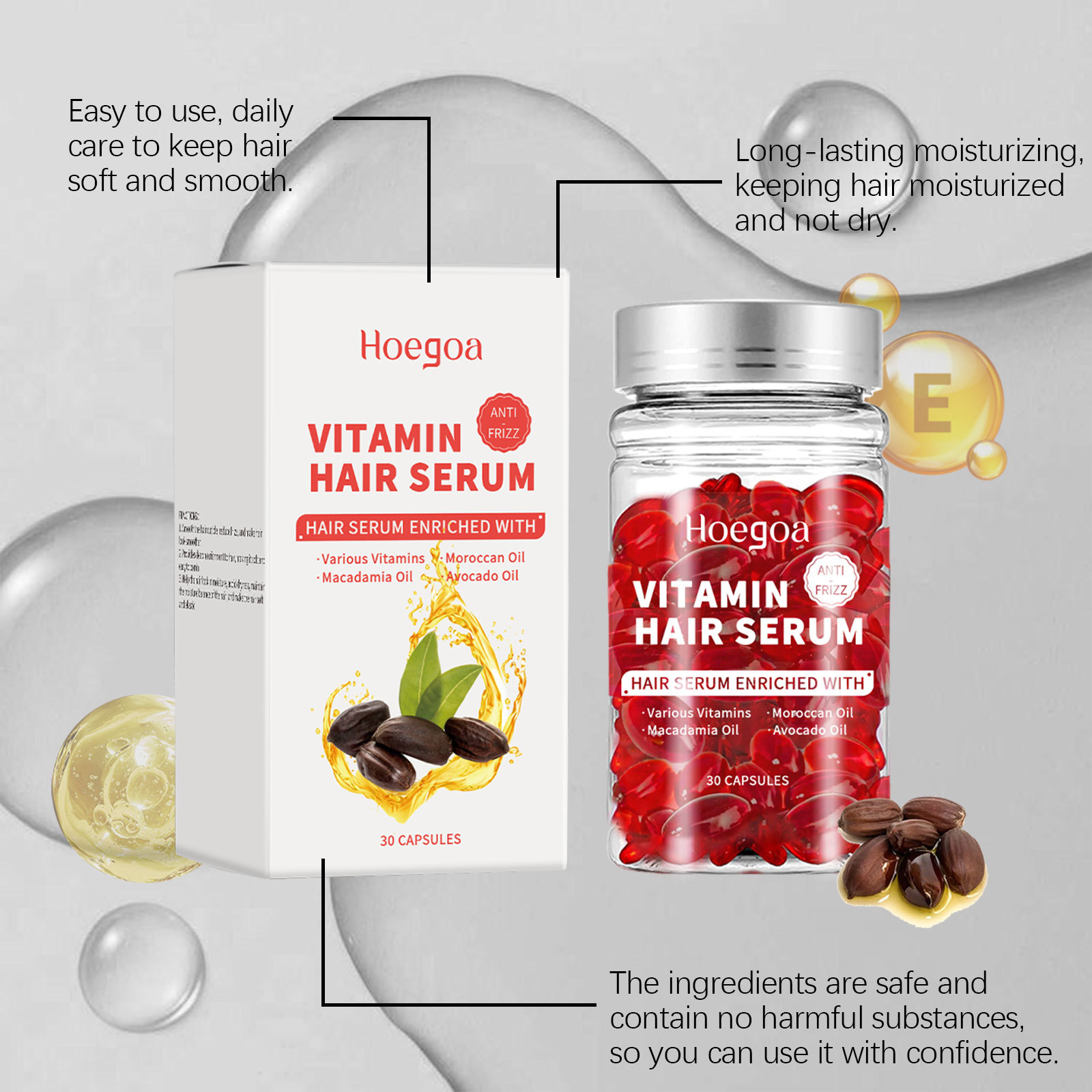 Vitamin Hair Care Serum Capsul - огляд і ціна Hair Care Essential Oil