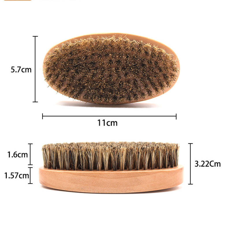 Natural Boar Bristle Beard Bru - огляд і ціна Bamboo Hair Brush