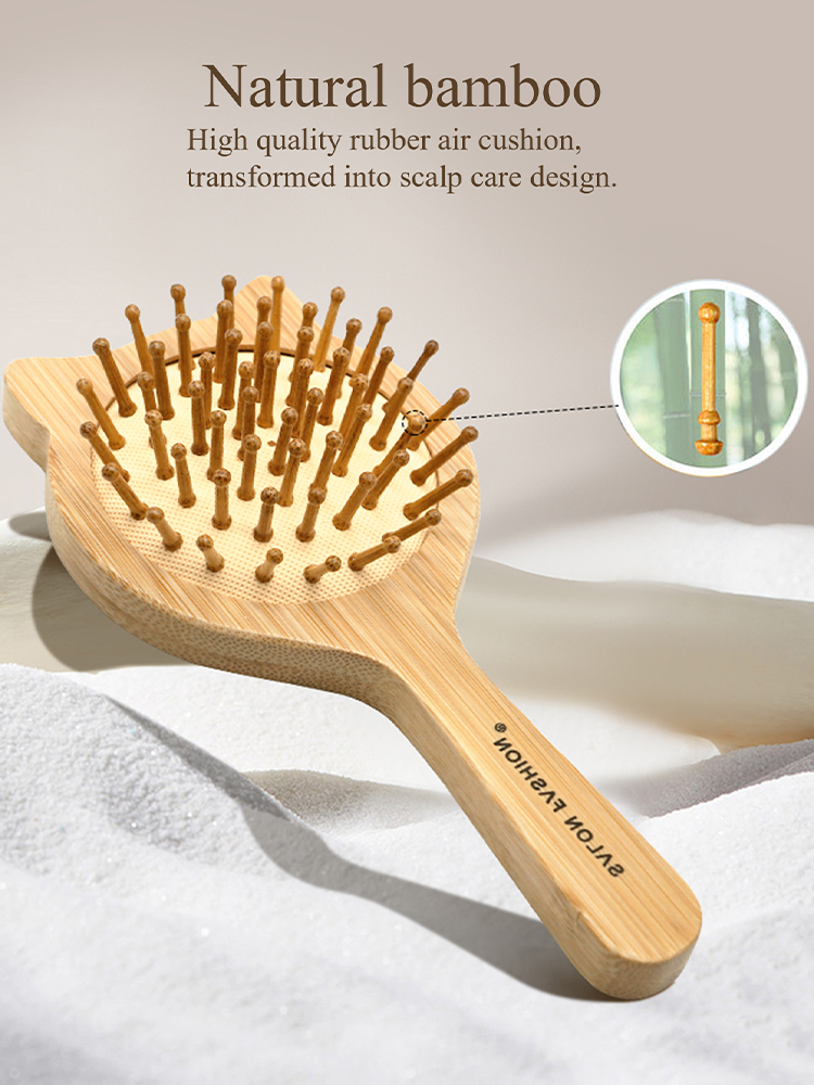 Cute Cat Wooden Comb Bamboo Ma - огляд і ціна Bamboo Hair Brush